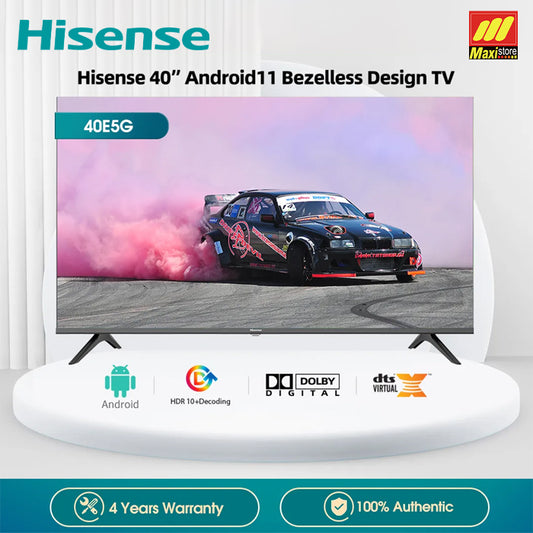 HISENSE 40E5G LED TV 40 Inch Android Smart TV FHD Dolby Audio Bezelles