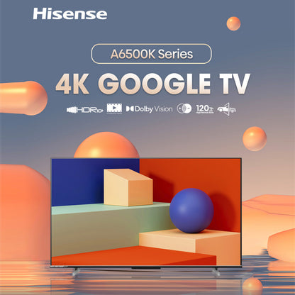 HISENSE 43A6500K 43 Inch 4K UHD Google TV Smart LED 2023