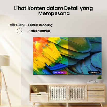 HISENSE 43E6K 43" inch Vidaa Smart TV-Bezelles design-Dual Band Wifi