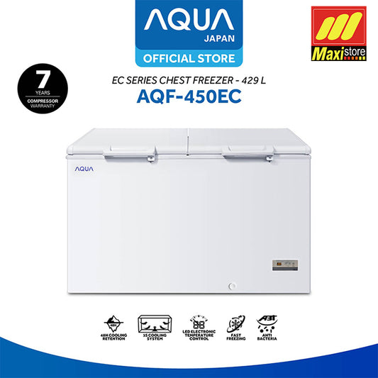 AQUA AQF-450EC / AQF-450 EC Chest Freezer [429 L] Lemari Pembeku