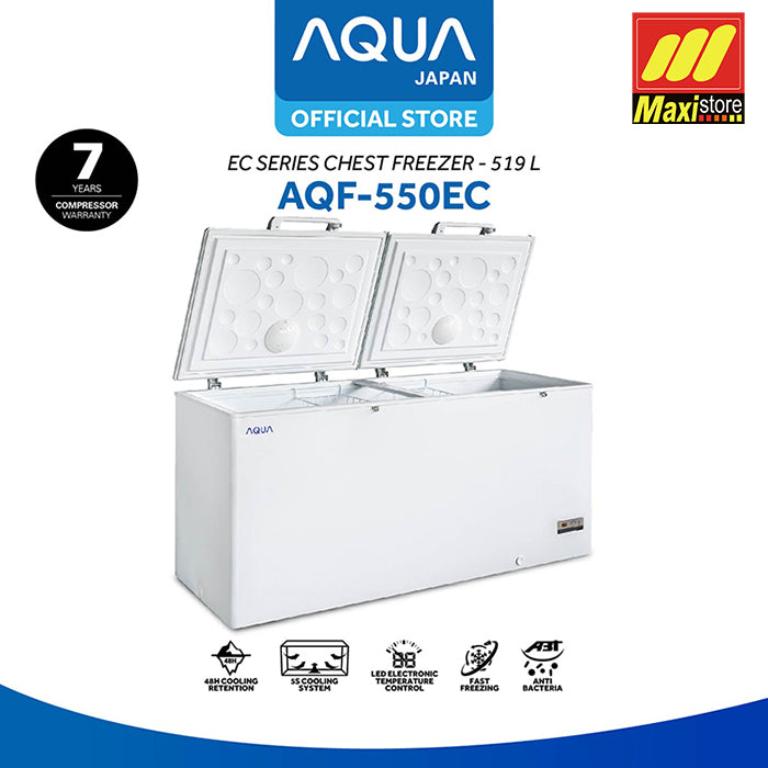 AQUA AQF-550EC / AQF-550 EC Chest Freezer [519 L] Lemari Pembeku