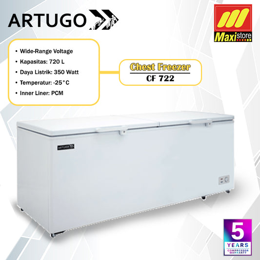 ARTUGO CF 722 / CF722 Chest Freezer [720 L] Double Door