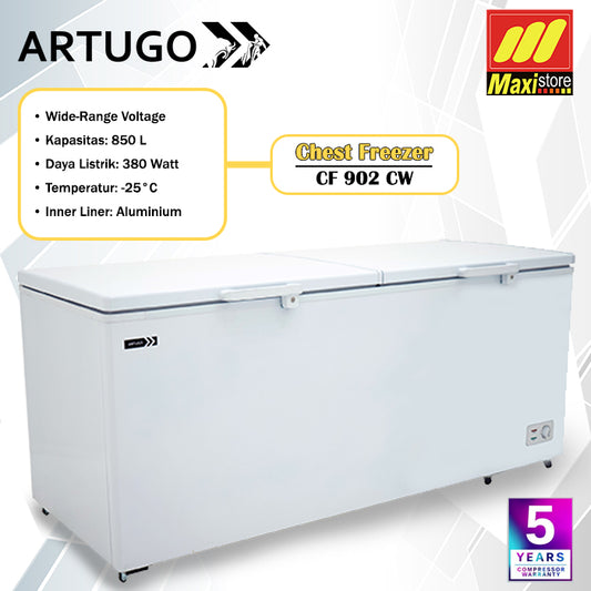ARTUGO CF 902 CW / CF902 CW Chest Freezer [850 L] Double Door