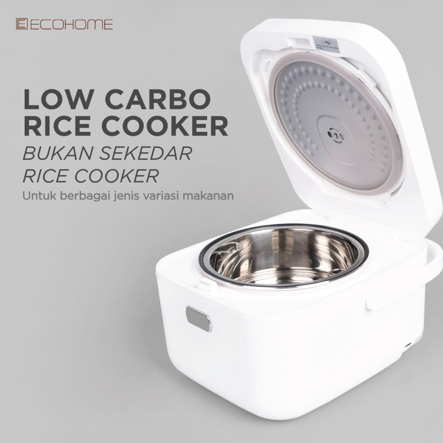 ECOHOME Rice Cooker Low Carbo ELS-888 Low Sugar Penanak Multifungsi