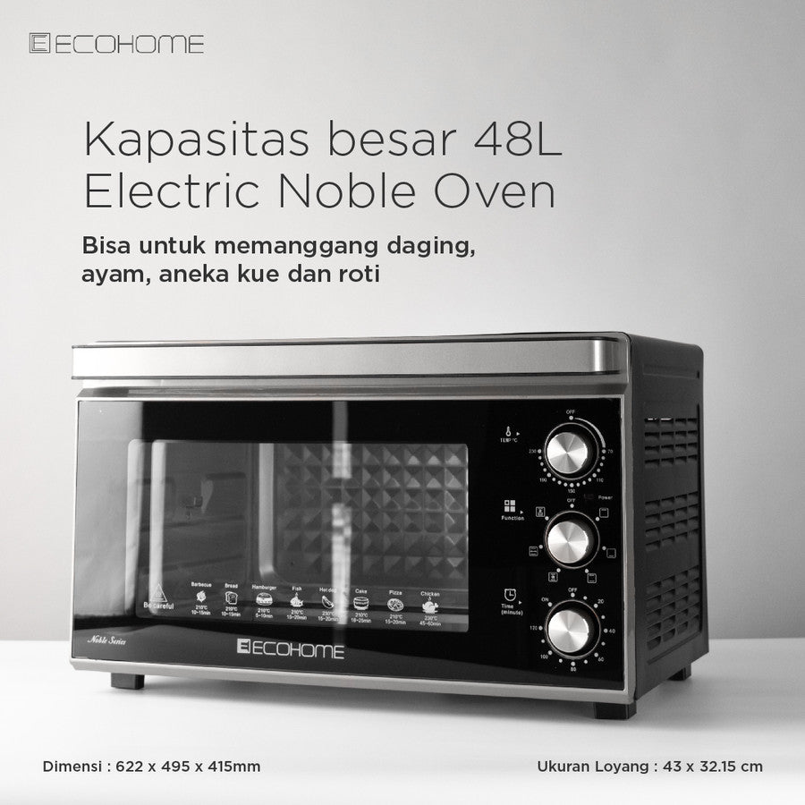 ECOHOME Electric Oven Air Fryer EON-888 [48L] Low Watt