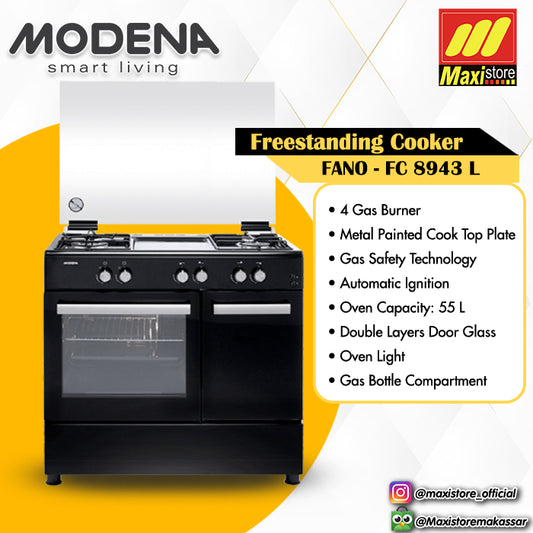 MODENA FC8943L / FC 8943 L Kompor Freestanding Cooker Fano