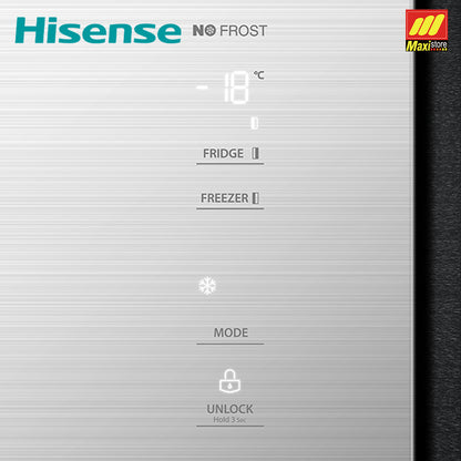 HISENSE RS688N4IWU Kulkas Side by Side [564 L] Premium Glass Inverter