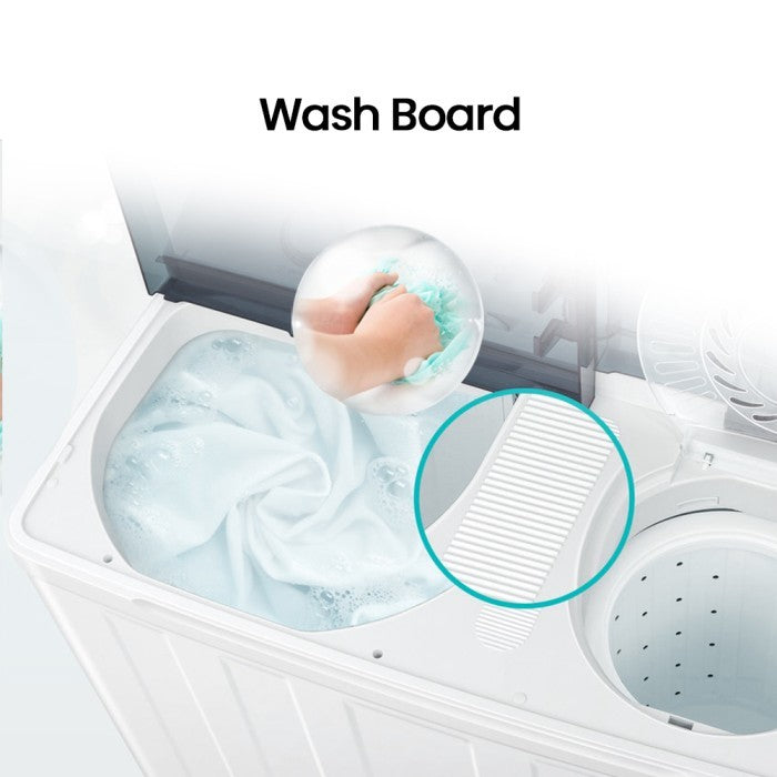 HISENSE WSRB7013UB Mesin Cuci 2 Tabung Top Loading 7Kg Washing Machine