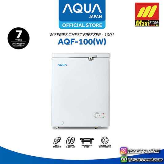 AQUA AQF-100 W / AQF100 W Chest Freezer [100 L]