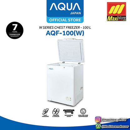 AQUA AQF-100 W / AQF100 W Chest Freezer [100 L]