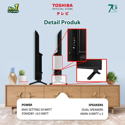 TOSHIBA 32S25KP LED TV Digital [32 Inch] HD USB Movie