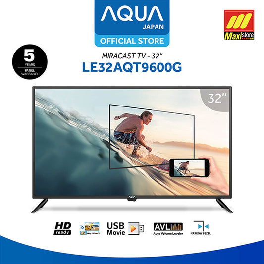 AQUA LE32AQT9600G LED TV Miracast [32 Inch] HD USB Movie
