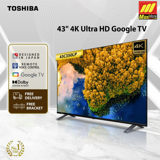 Toshiba 43C350LP LED Google Smart TV [43 Inch] UHD 4K Dolby Atmos