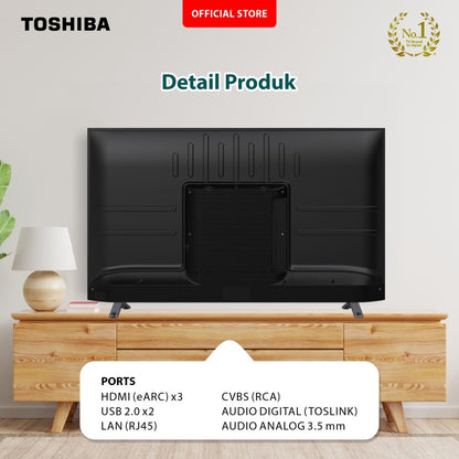 Toshiba 55C350LP LED Google Smart TV [55 Inch] UHD 4K Dolby Atmos