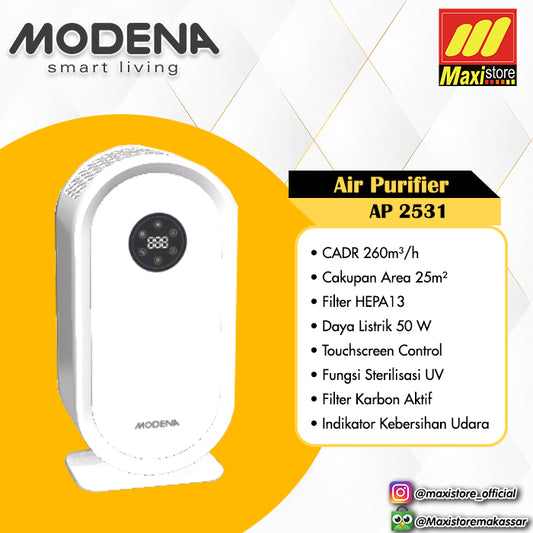 MODENA AP 2531 Air Purifier [25 m²] with HEPA Filter