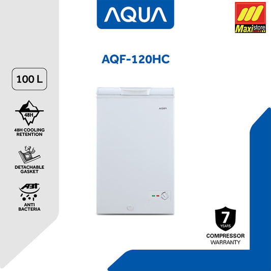 AQUA AQF-120HC / AQF-120 HC Chest Freezer [100 L] Lemari Pembeku