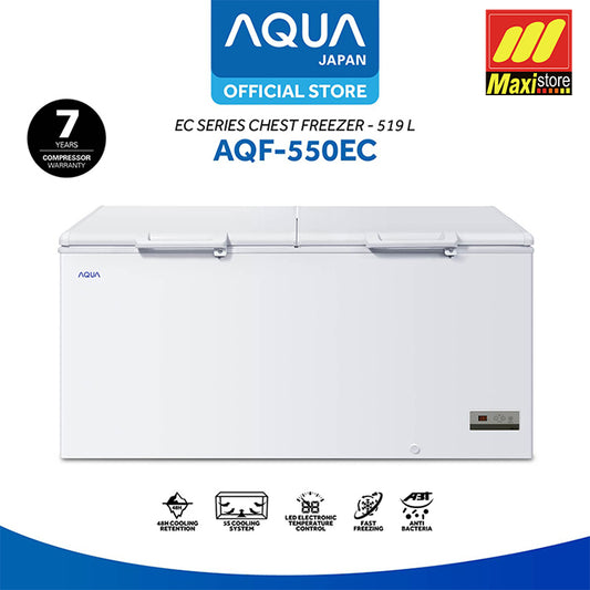 AQUA AQF-550EC / AQF-550 EC Chest Freezer [519 L] Lemari Pembeku