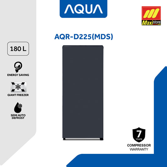 AQUA AQR-D225 MDS Kulkas 1 Pintu [180 L] dengan Giant Freezer