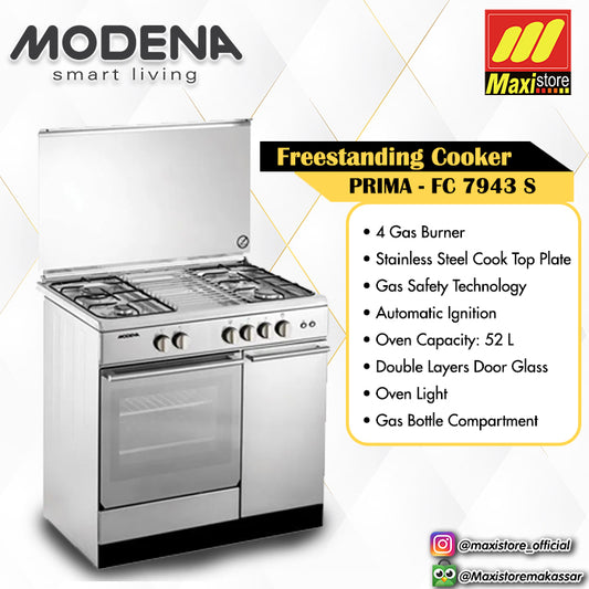 MODENA FC7943S / FC 7943 S Kompor Freestanding Cooker PRIMA