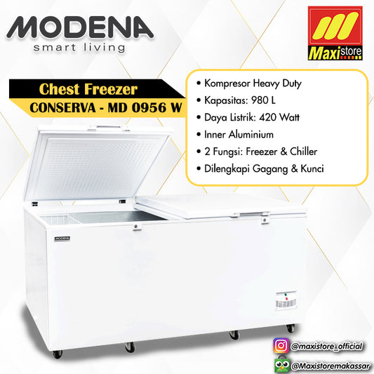 MODENA MD0956W Chest Freezer Conserva [980 L]