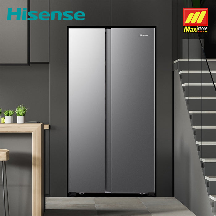 HISENSE RS660N4IGN Kulkas Side by Side [564 L] Refrigerator Silver