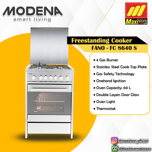 MODENA FC8640S / FC 8640 S Kompor Freestanding Cooker Fano